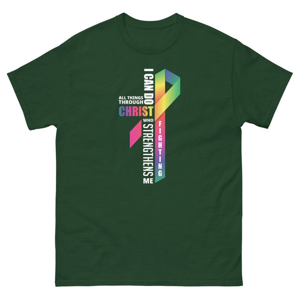 All Things Through Christ Tee - JohnVsGBMForest GreenS