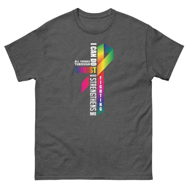 All Things Through Christ Tee - JohnVsGBMDark HeatherS