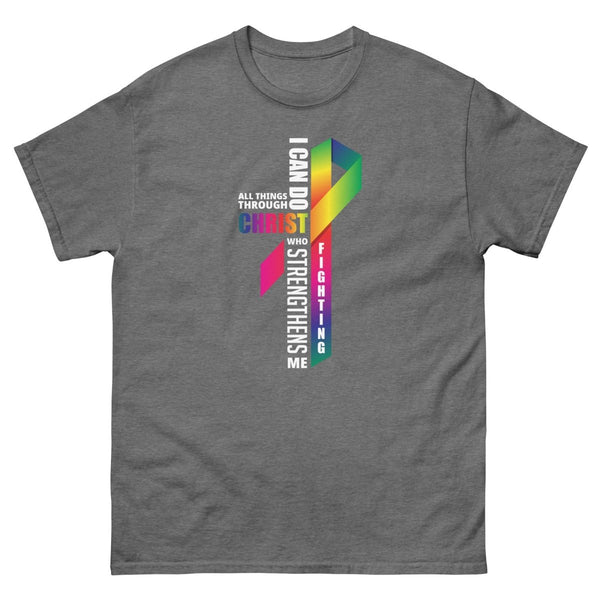 All Things Through Christ Tee - JohnVsGBMGraphite HeatherS