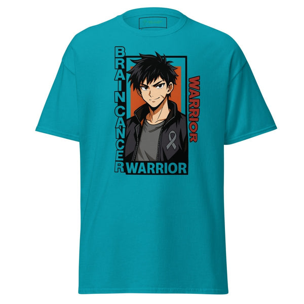 Anime Black Haired Warrior Tee - JohnVsGBMTropical BlueS