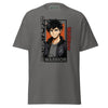 Anime Black Haired Warrior Tee - JohnVsGBMCharcoalS