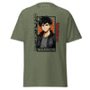 Anime Black Haired Warrior Tee - JohnVsGBMMilitary GreenS
