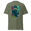 Anime Blue Eyed Warrior Tee - JohnVsGBMMilitary GreenS