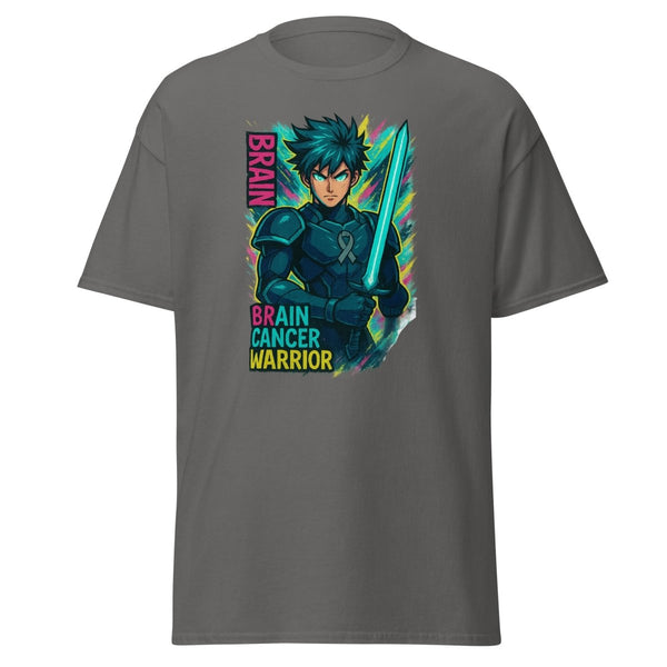Anime Blue Eyed Warrior Tee - JohnVsGBMCharcoalS