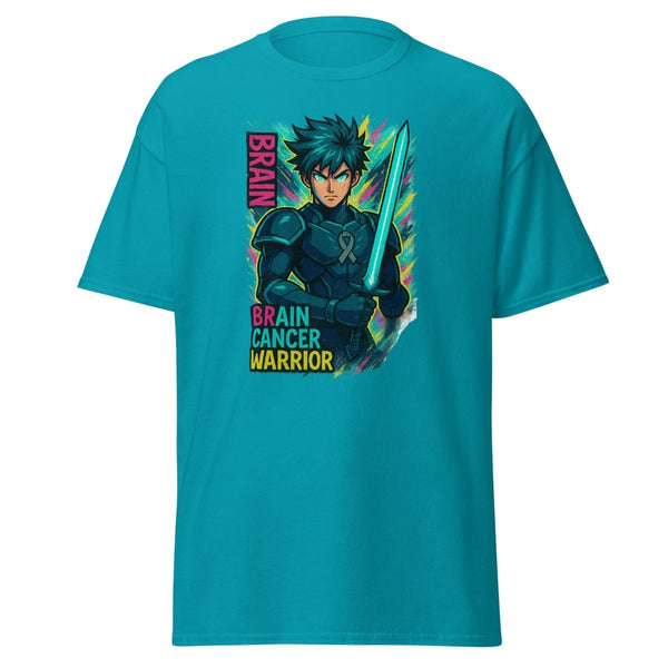 Anime Blue Eyed Warrior Tee - JohnVsGBMTropical BlueS