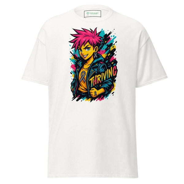 Anime Girl Jacket Thriving Tee - JohnVsGBMWhiteS