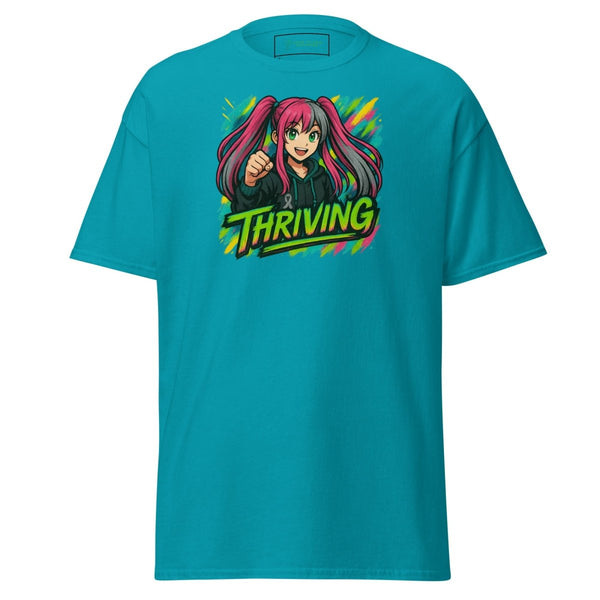 Anime Girl Thriving Tee - JohnVsGBMTropical BlueS