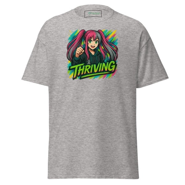 Anime Girl Thriving Tee - JohnVsGBMSport GreyS