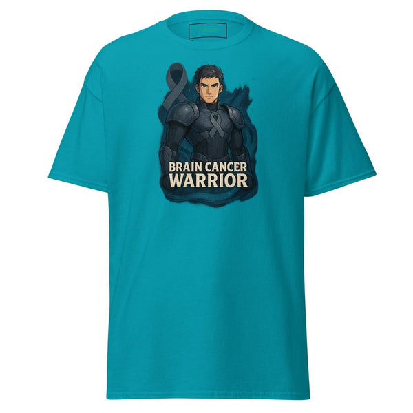 Anime Guy In Armor Tee - JohnVsGBMTropical BlueS