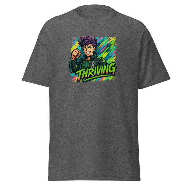 Anime Man Thriving Tee - JohnVsGBMDark HeatherS