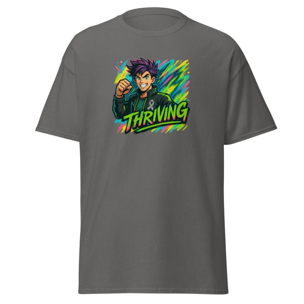 Anime Man Thriving Tee - JohnVsGBMCharcoalS