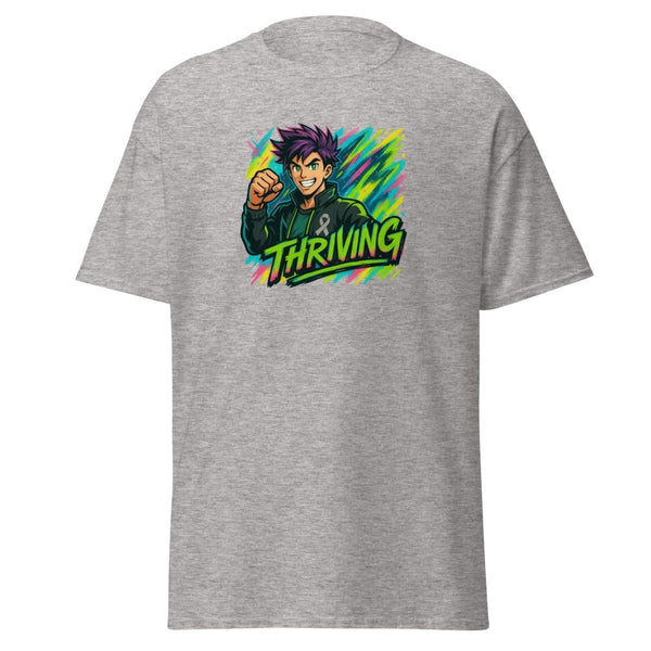 Anime Man Thriving Tee - JohnVsGBMSport GreyS