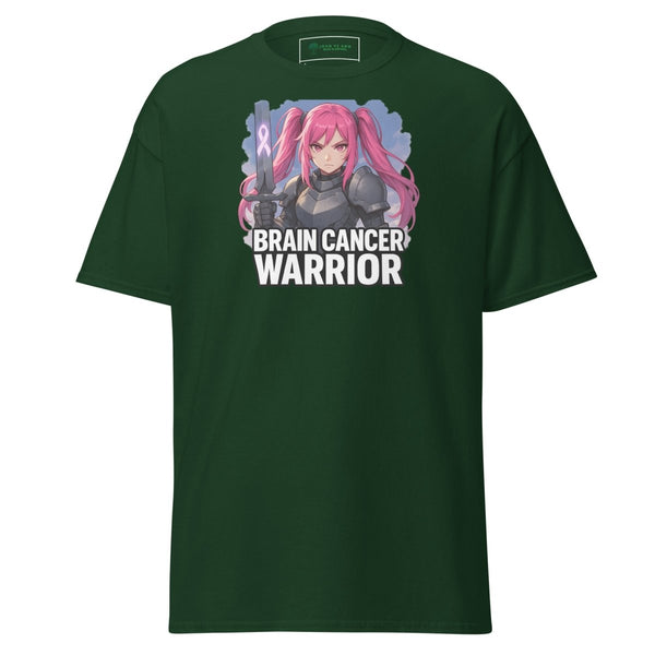 Anime Pink Haired Warrior Tee - JohnVsGBMForest GreenS