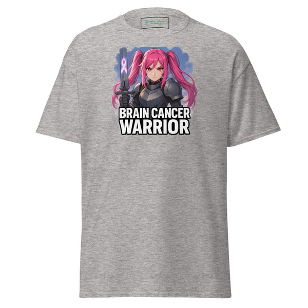 Anime Pink Haired Warrior Tee - JohnVsGBMSport GreyS