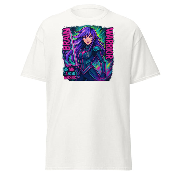 Anime Purple Girl Warrior Tee - JohnVsGBMWhiteS