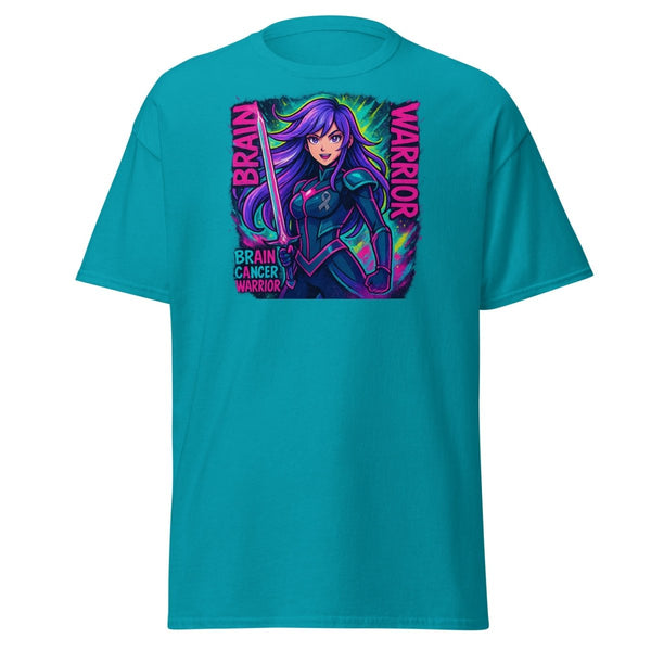 Anime Purple Girl Warrior Tee - JohnVsGBMTropical BlueS