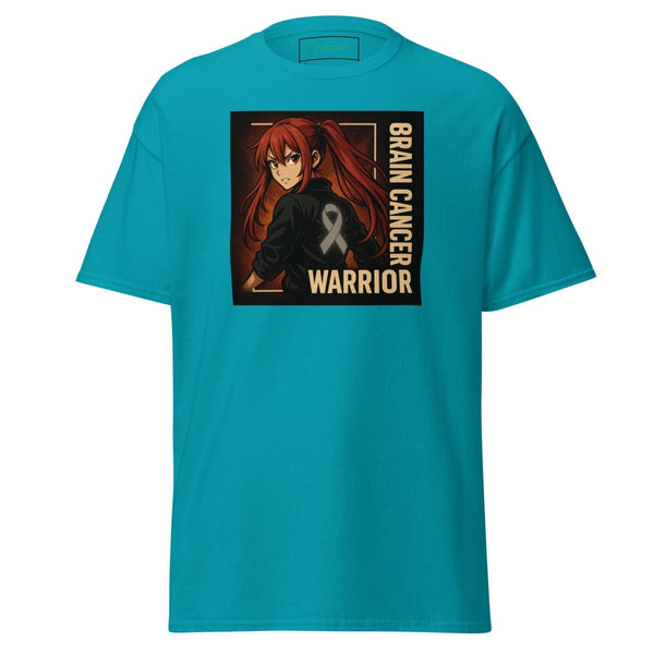 Anime Red Headed Warrior Tee - JohnVsGBMTropical BlueS
