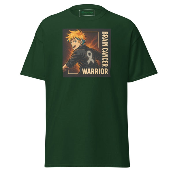 Anime Spikey Warrior Tee - JohnVsGBMForest GreenS