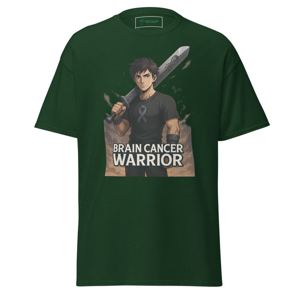 Anime Warrior Sword Tee - JohnVsGBMForest GreenS