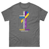Bladder Cancer Through Christ Tee - JohnVsGBMGraphite HeatherS