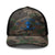 Blue Light Embroidered Camouflage Trucker Hat - JohnVsGBMCamo/Black