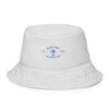 Blue Light/FU Cancer Reversible Bucket Hat - JohnVsGBMXS