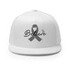 Brain Cancer Believe Trucker Cap - JohnVsGBMWhite