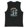 Brain Cancer Blue Light "Light House" Muscle Shirt - JohnVsGBMBlackS