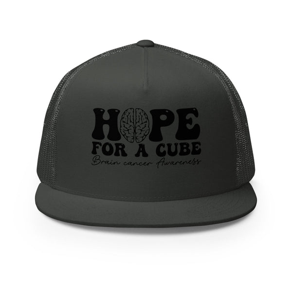 Brain Cancer Cure Trucker Cap - JohnVsGBMCharcoal