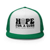 Brain Cancer Cure Trucker Cap - JohnVsGBMKelly/ White/ Kelly