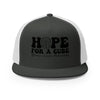 Brain Cancer Cure Trucker Cap - JohnVsGBMCharcoal/ White