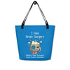 Brain Cancer Excuses Large Tote - JohnVsGBMBlack