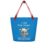 Brain Cancer Excuses Large Tote - JohnVsGBMRed