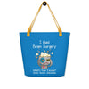 Brain Cancer Excuses Large Tote - JohnVsGBMYellow