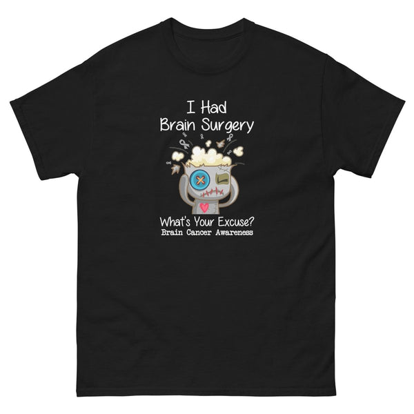 Brain Cancer Excuses Tee - JohnVsGBMBlackS