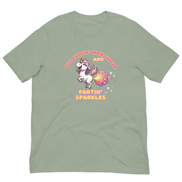 Brain Cancer Fartin' Sparkles Tee - JohnVsGBMSageXS