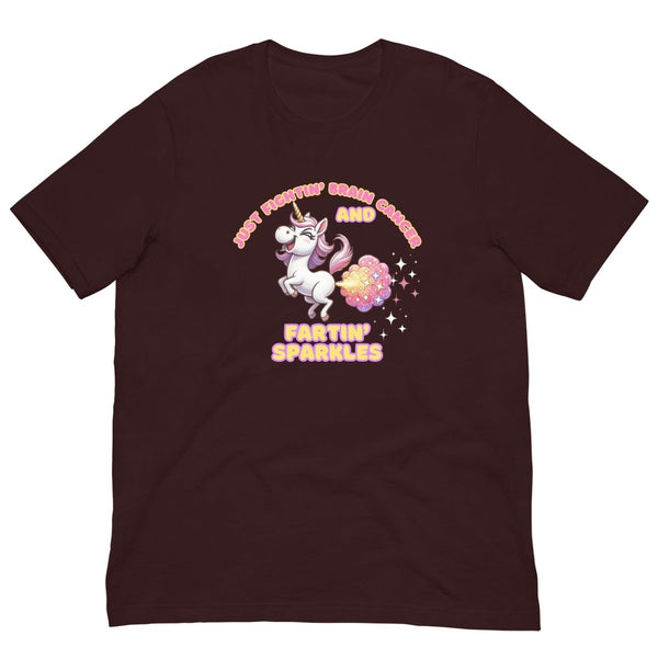 Brain Cancer Fartin' Sparkles Tee - JohnVsGBMOxblood BlackS