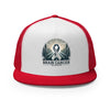 Brain Cancer Forest Trucker Cap - JohnVsGBMRed/ White/ Red