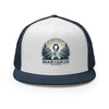 Brain Cancer Forest Trucker Cap - JohnVsGBMNavy/ White/ Navy