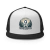 Brain Cancer Forest Trucker Cap - JohnVsGBMBlack/ White/ Black