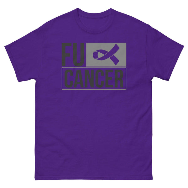 Brain Cancer FU Cancer Tee - JohnVsGBMPurpleS
