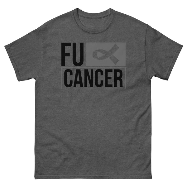 Brain Cancer FU Cancer Tee - JohnVsGBMDark HeatherS