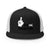 Brain Cancer Fu Finger Trucker Cap - JohnVsGBMBlack/ White