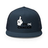 Brain Cancer Fu Finger Trucker Cap - JohnVsGBMNavy