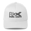 Brain Cancer FU Fitted Cap - JohnVsGBMWhiteS/M