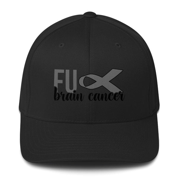 Brain Cancer FU Fitted Cap - JohnVsGBMBlackS/M