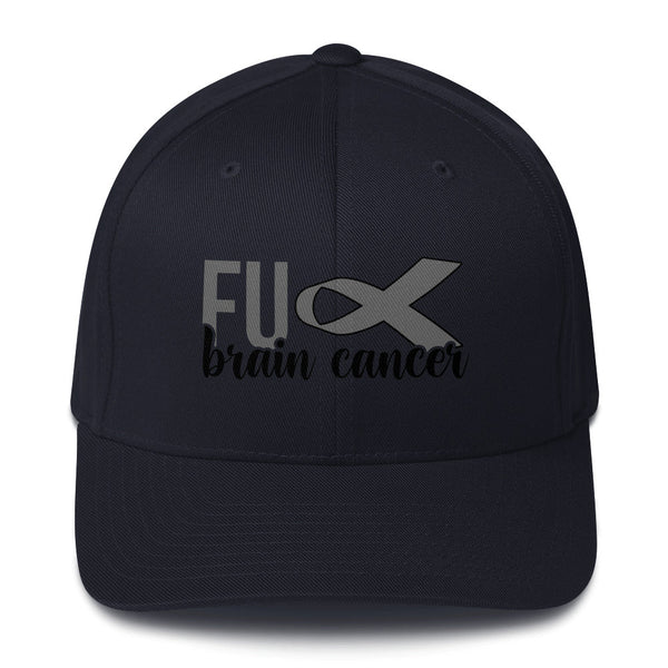 Brain Cancer FU Fitted Cap - JohnVsGBMDark NavyS/M
