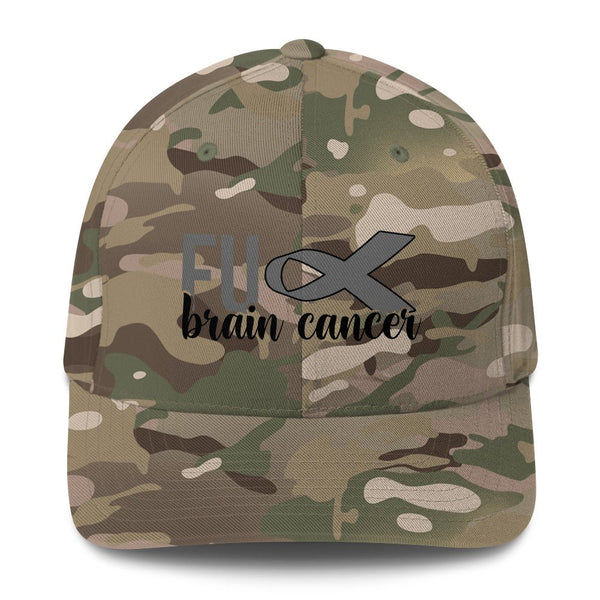 Brain Cancer FU Fitted Cap - JohnVsGBMMulticam GreenS/M