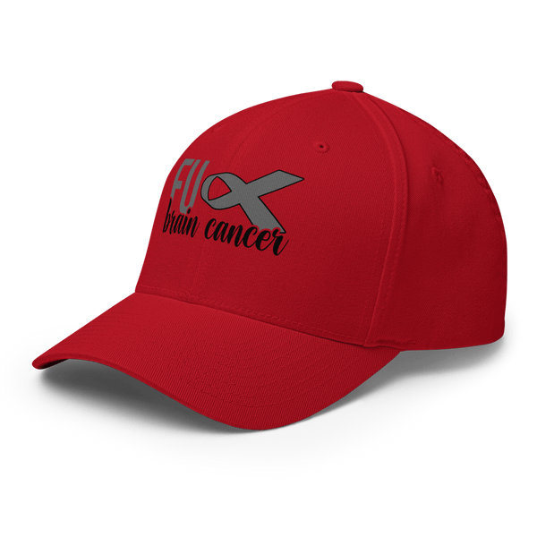 Brain Cancer FU Fitted Cap - JohnVsGBMRoyal BlueS/M