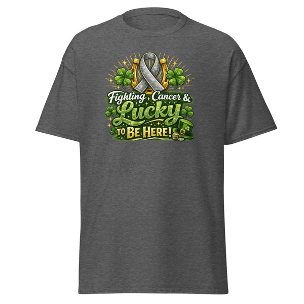 Brain Cancer Green/Grey Irish Tee - JohnVsGBMDark HeatherS